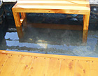 ホテルのお部屋で足湯